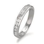 pierścionek pamięci złoto białe 750/18 K Diament 0.51 ct, 15 kamienie, w-si
