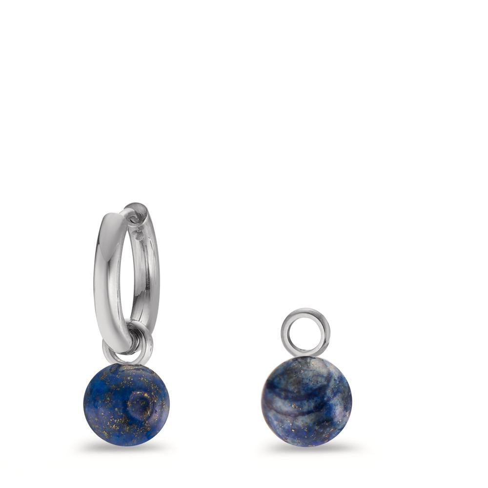wisiorek stal nierdzewna Lapis lazuli Ø10 mm
