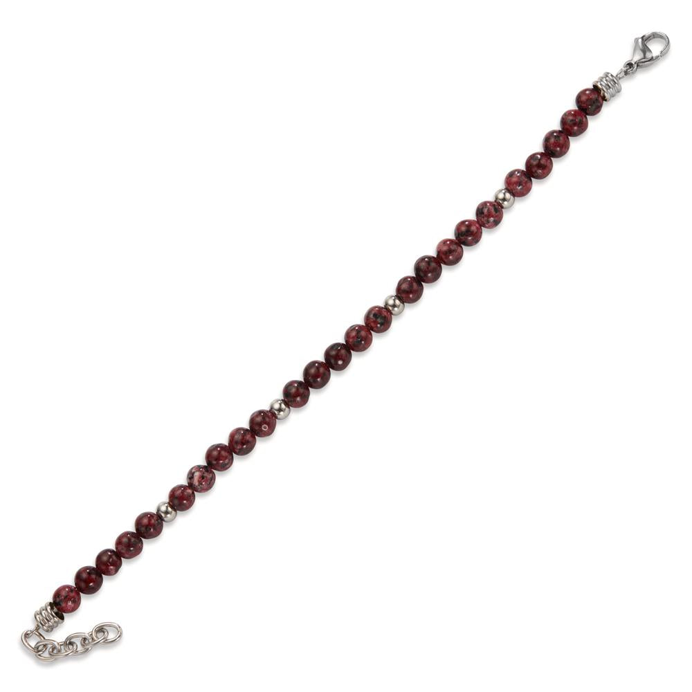 bransoletka stal nierdzewna Labradoryt 20-22 cm Ø6.5 mm
