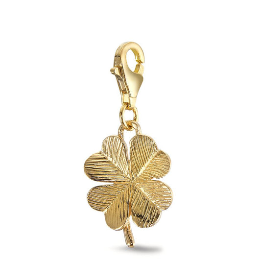 charms srebro żółty pozłacany koniczyna Ø13 mm