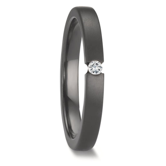 pierścionek zaręczynowy cyrkon Diament 0.05 ct, w-si