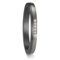 obrączka partnerska tantal 999, platyna 950 Diament 0.035 ct, 5 kamienie, w-si