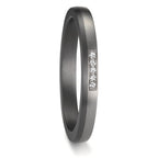 obrączka partnerska tantal 999, platyna 950 Diament 0.035 ct, 5 kamienie, w-si