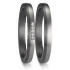 obrączka partnerska tantal 999, platyna 950 Diament 0.035 ct, 5 kamienie, w-si