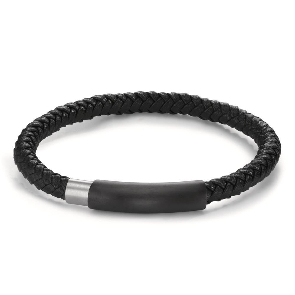 bransoletka stal nierdzewna czarny Powłoka IP 19.5 cm Ø6.5 mm