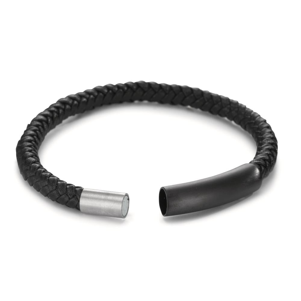 bransoletka stal nierdzewna czarny Powłoka IP 19.5 cm Ø6.5 mm