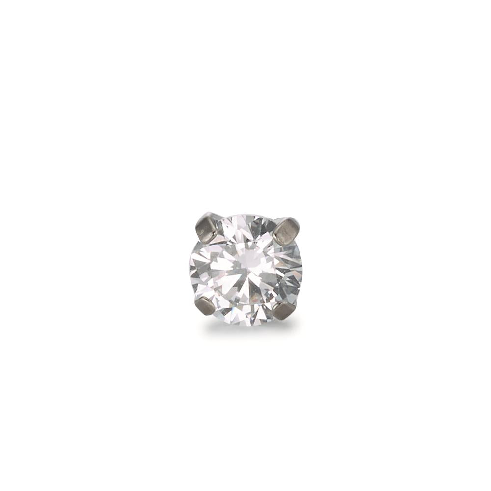 kolczyk wkrętka (1 sztuka) tytan Cyrkonia Ø4.5 mm