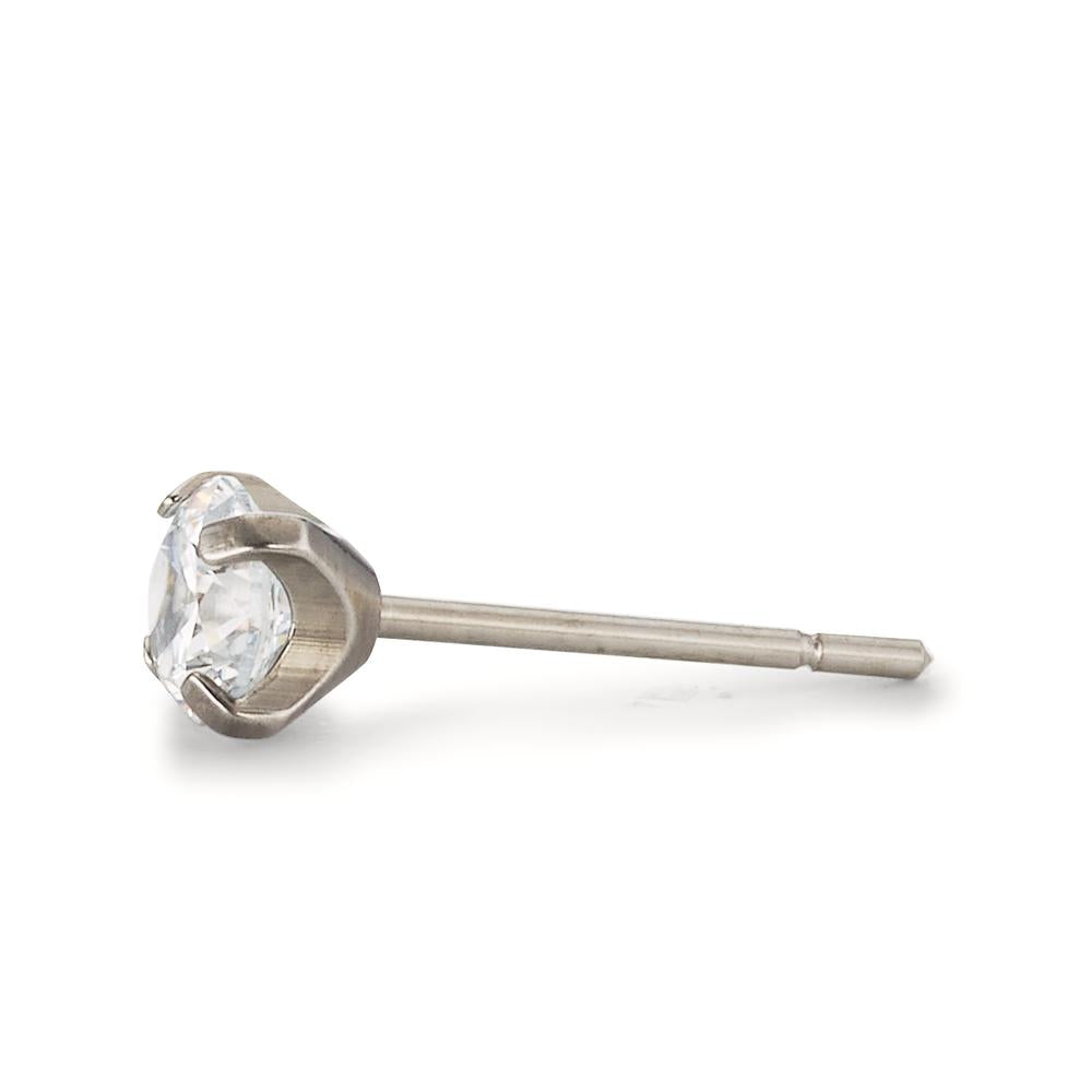 kolczyk wkrętka (1 sztuka) tytan Cyrkonia Ø4.5 mm