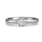 pierścionek zaręczynowy platyna 950 Diament 0.30 ct, w-si, GIA