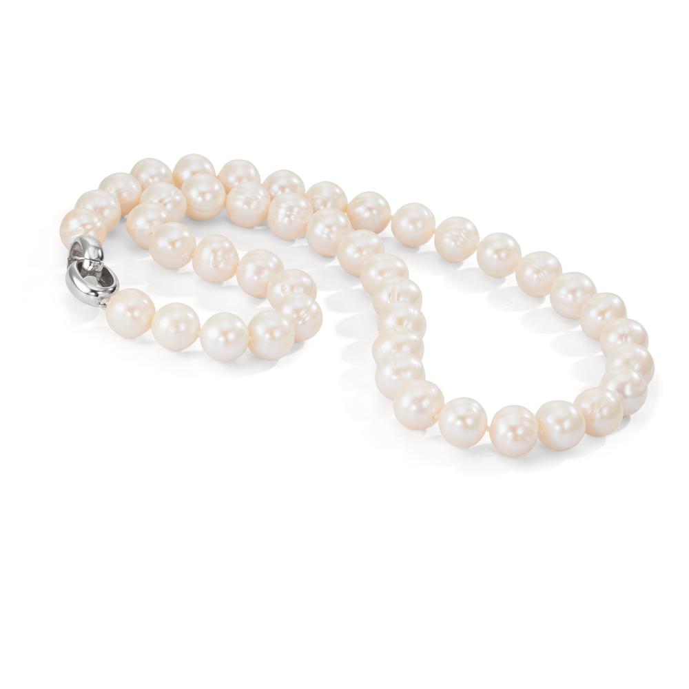 Naszyjnik srebro rodowany Perła hodowana w wodzie słodkiej biały, 12 mm 50 cm