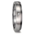 obrączka partnerska tantal 999, platyna 950 Diament 0.02 ct, w-si