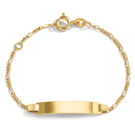 bransoletka z grawerem złoto żółte 585/14 K 12-14 cm