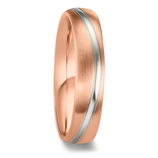 obrączka partnerska złoto białe 750/18 K, złoto czerwone 750/18 K
