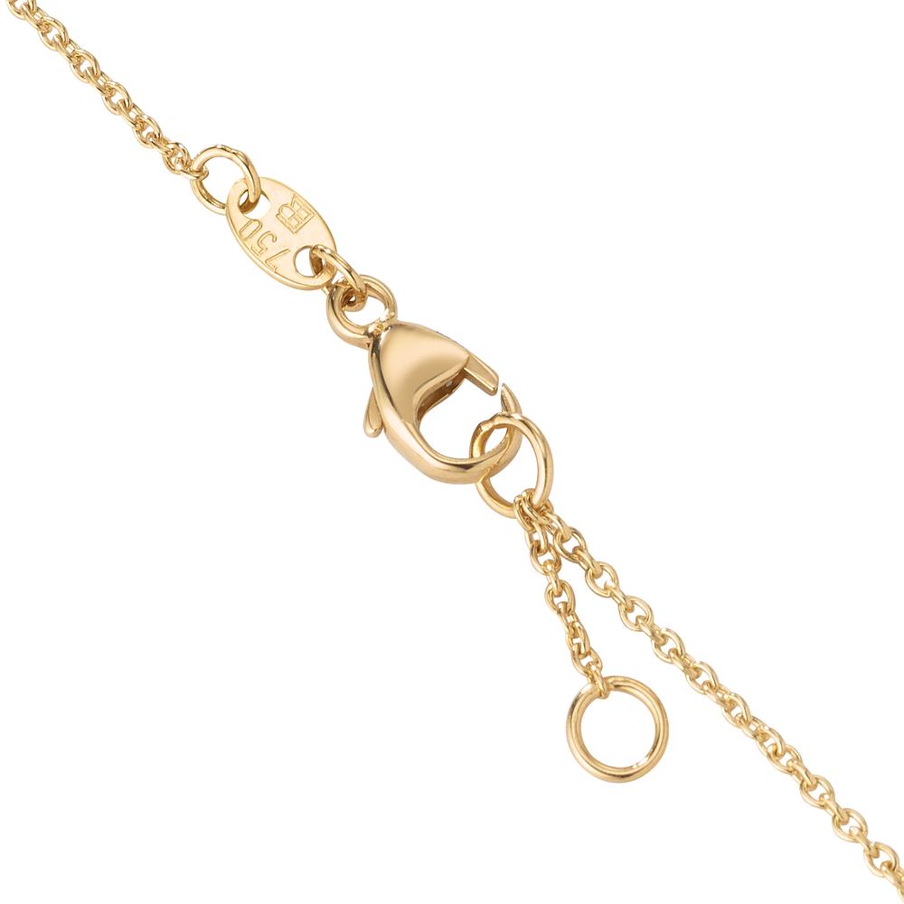 bransoletka złoto żółte 750/18 K Diament 0.02 ct, w-si 17-18 cm