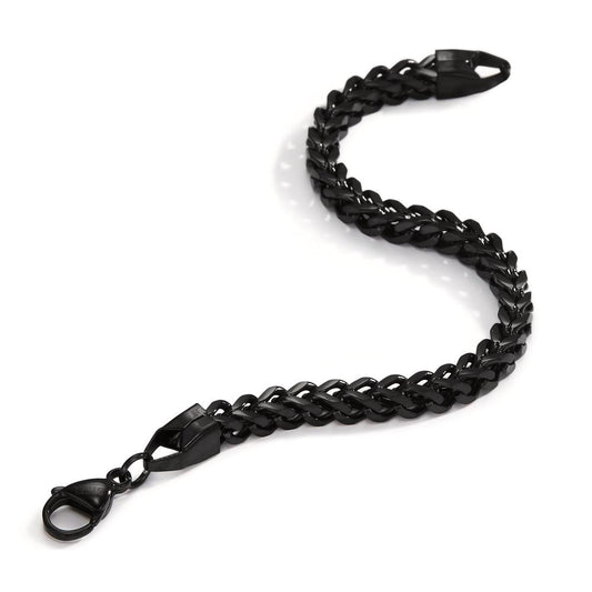 bransoletka stal nierdzewna czarny Powłoka IP 21 cm