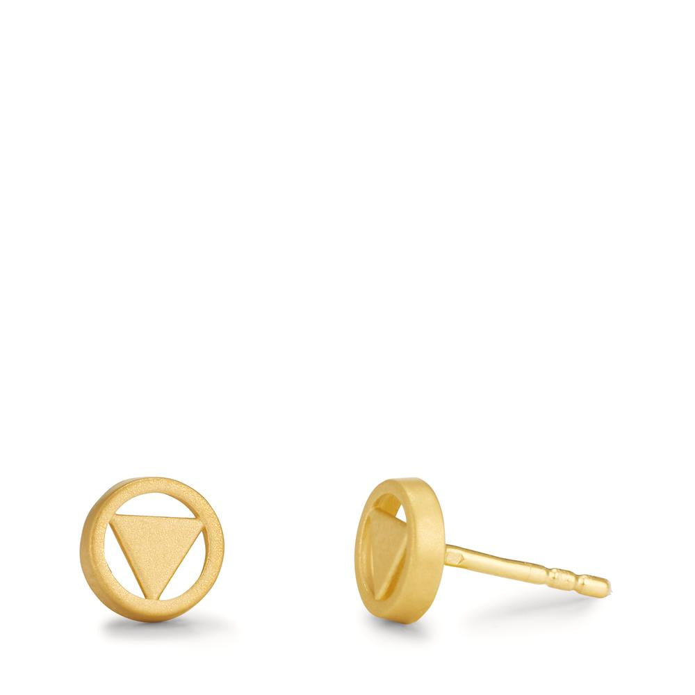 kolczyki wkrętki złoto żółte 750/18 K Ø6 mm