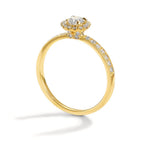 pierścionek pamięci złoto żółte 750/18 K Diament 0.50 ct, w-si Ø6.5 mm