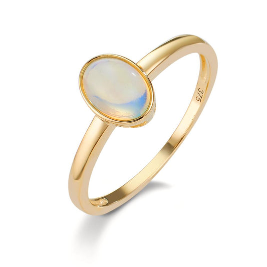 pierścionek złoto żółte 375/9 K Opal