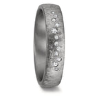 obrączka partnerska tantal 999 Diament 0.104 ct, 12 kamienie, w-si