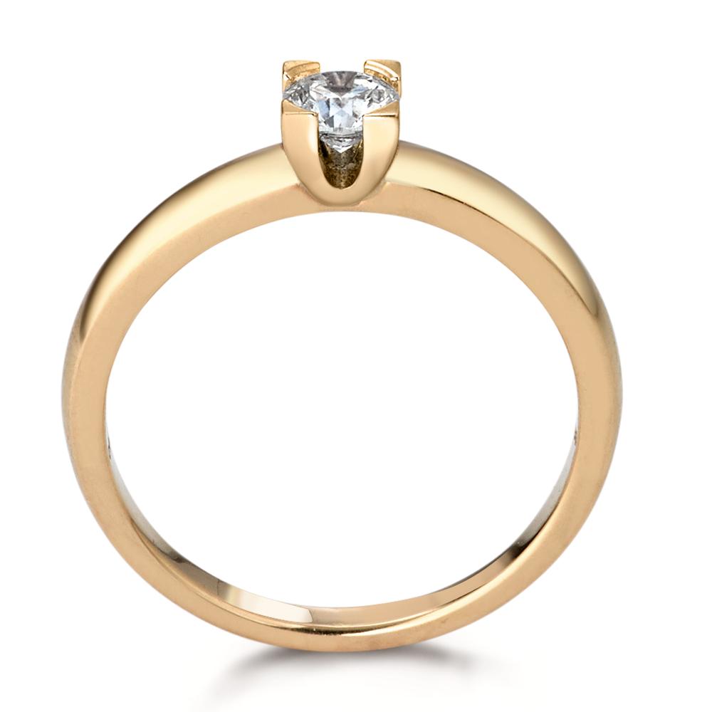 pierścionek zaręczynowy złoto żółte 750/18 K Diament 0.30 ct, w-si