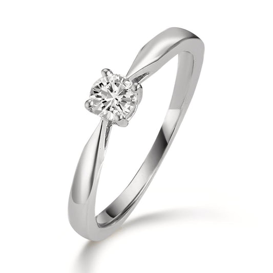 pierścionek zaręczynowy platyna 950 Diament 0.25 ct, w-si