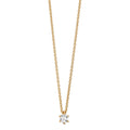 Naszyjnik złoto żółte 750/18 K Diament 0.15 ct, w-si 40-42 cm