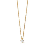 Naszyjnik złoto żółte 750/18 K Diament 0.15 ct, w-si 40-42 cm
