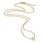 Naszyjnik złoto żółte 750/18 K Diament 0.15 ct, w-si 40-42 cm