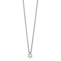 Naszyjnik złoto białe 750/18 K Diament 0.15 ct, w-si 40-42 cm