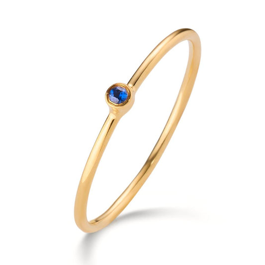 pierścionek zaręczynowy złoto żółte 585/14 K Szafir 0.14 ct