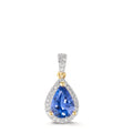 wisiorek złoto żółte 750/18 K Tanzanit 1.01 ct, Diament 0.12 ct, w-si