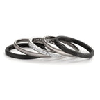 zestaw pierścionków Cyrkonia