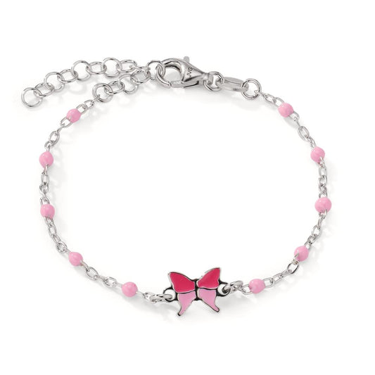 bransoletka srebro rodowany motyl 13-16 cm