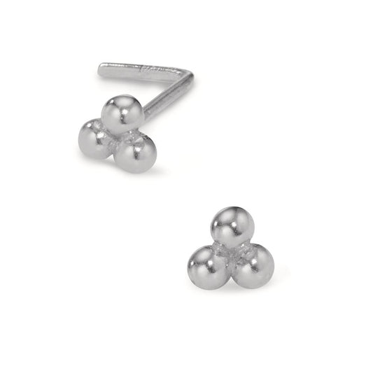kolczyk w nosie złoto białe 750/18 K Ø3.5 mm