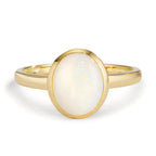 pierścionek złoto żółte 750/18 K Opal