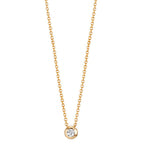 Naszyjnik złoto żółte 750/18 K Diament 0.03 ct, w-si 42-45 cm