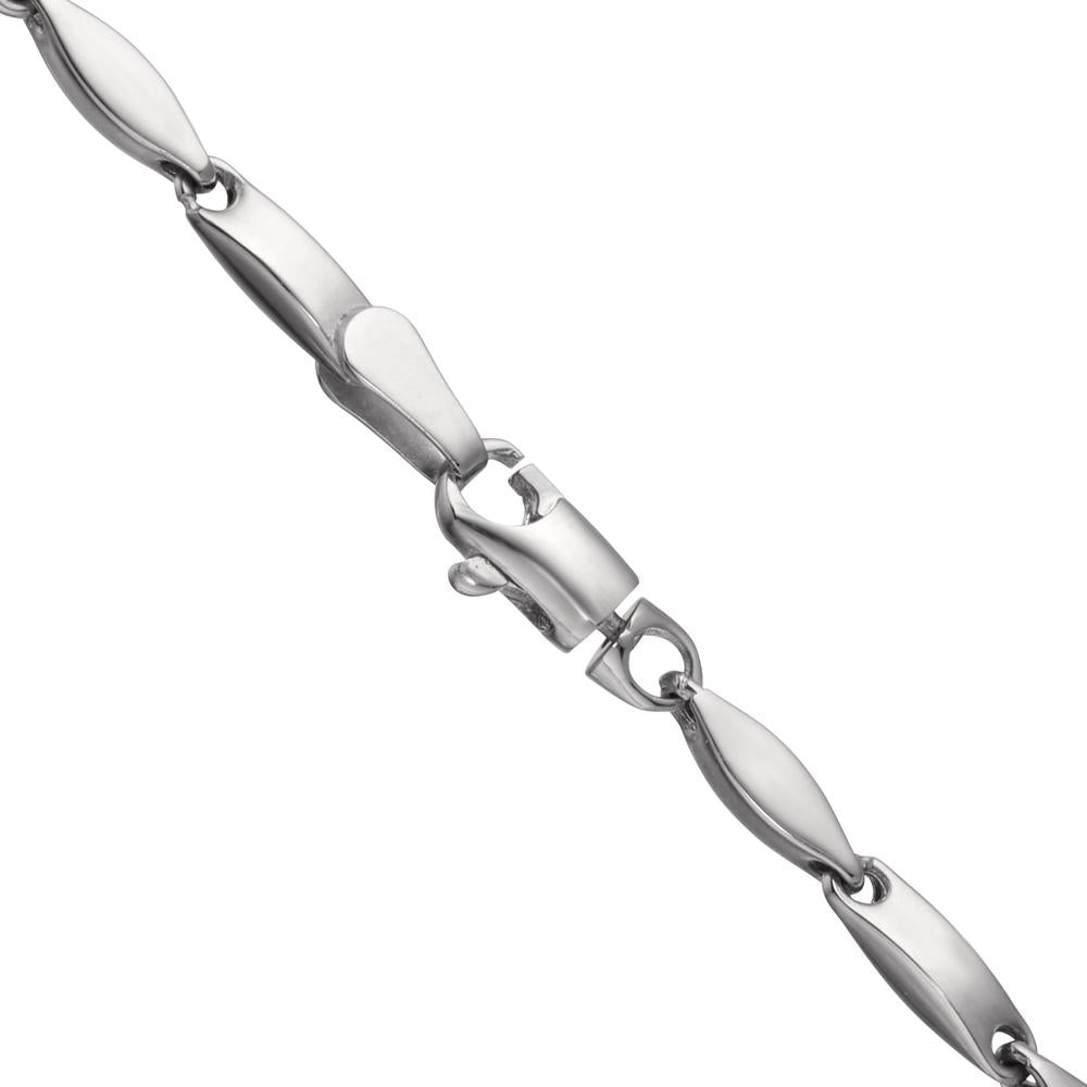 Naszyjnik złoto białe 750/18 K 45 cm