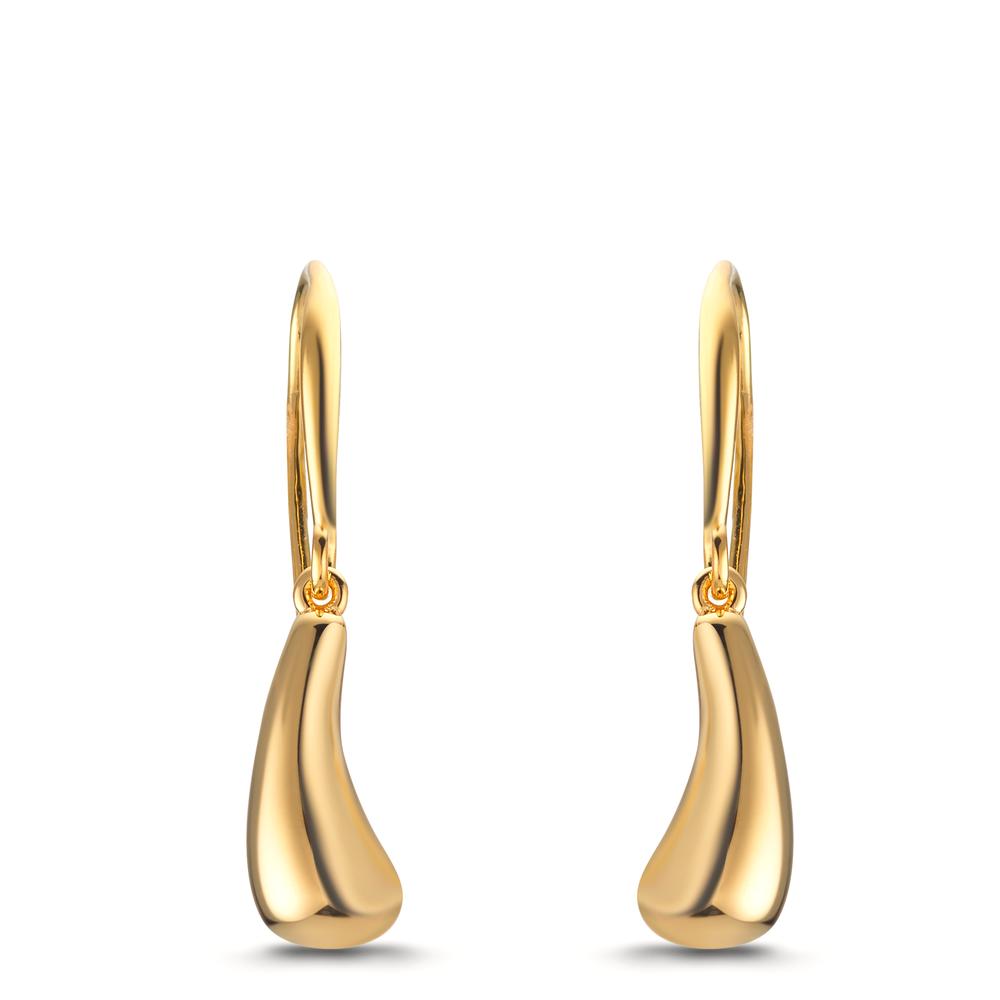 kolczyki wiszące srebro żółty pozłacany