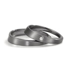 obrączka partnerska tantal 999 Diament 0.03 ct, w-si