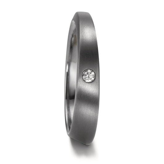 obrączka partnerska tantal 999 Diament 0.03 ct, w-si