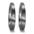 obrączka partnerska tantal 999 Diament 0.03 ct, w-si
