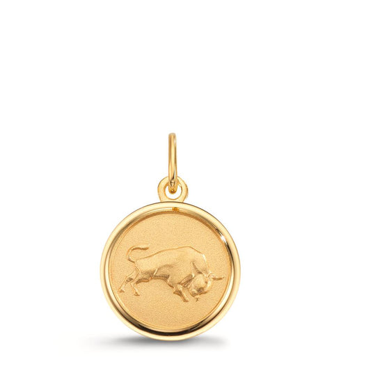 wisiorek z grawerem złoto żółte 375/9 K znak zodiaku Byk Ø12 mm
