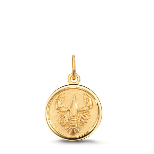 wisiorek z grawerem złoto żółte 375/9 K znak zodiaku Rak Ø12 mm