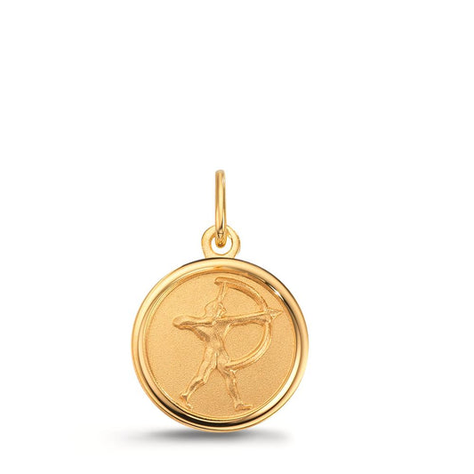 wisiorek z grawerem złoto żółte 375/9 K znak zodiaku Strzelec Ø12 mm
