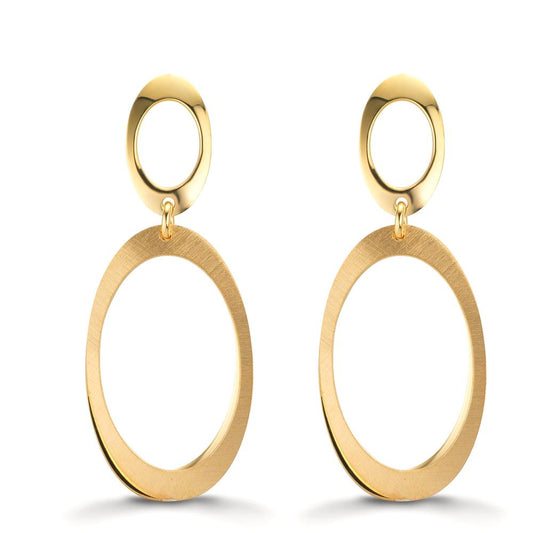 kolczyki wiszące srebro żółty pozłacany