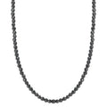 Naszyjnik stal nierdzewna Hematyt 3 mm 42 cm