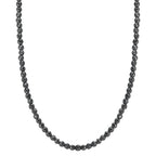 Naszyjnik stal nierdzewna Hematyt 3 mm 42 cm