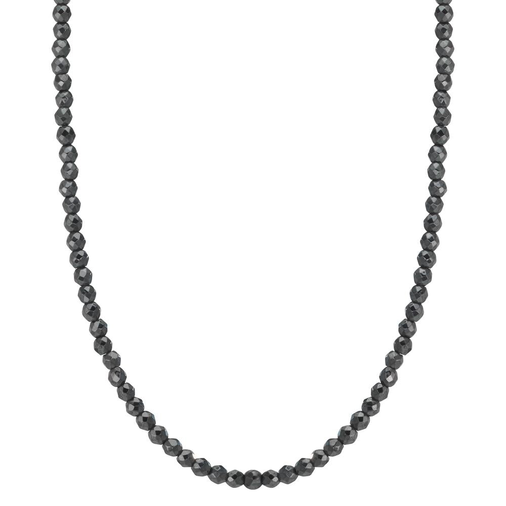 Naszyjnik stal nierdzewna Hematyt 3 mm 43 cm