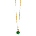 Naszyjnik złoto żółte 750/18 K Szmaragd 0.22 ct 42 cm