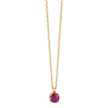 Naszyjnik złoto żółte 750/18 K Rubin 0.26 ct 42 cm